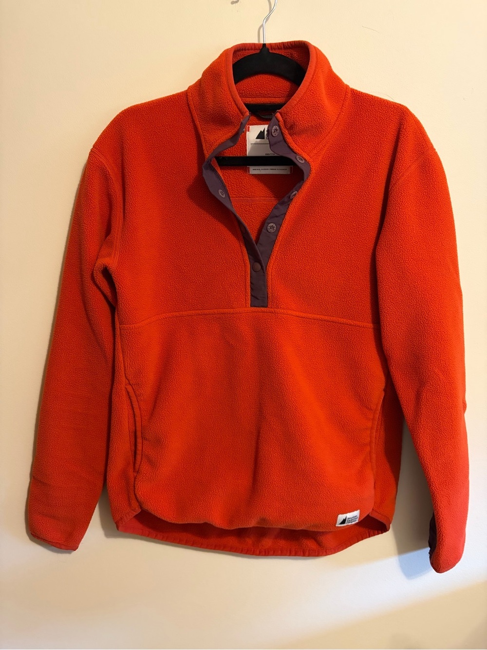 MEC - size XXS Women's Fireside Fleece Snap Pullover.